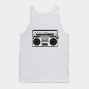 Radio cartoon illustration Tank Top